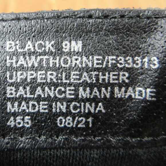 HOUSE OF HARLOW 1960 Hawthorne Black Leather Ankle Boot Size 9 Platform Bootie - Picture 8 of 16